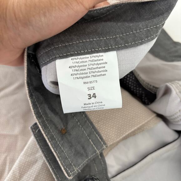 O'neill  Stockton Hybrid Stretch Walkshort Size 34 Fog Cream Summer Minimal - Picture 11 of 12